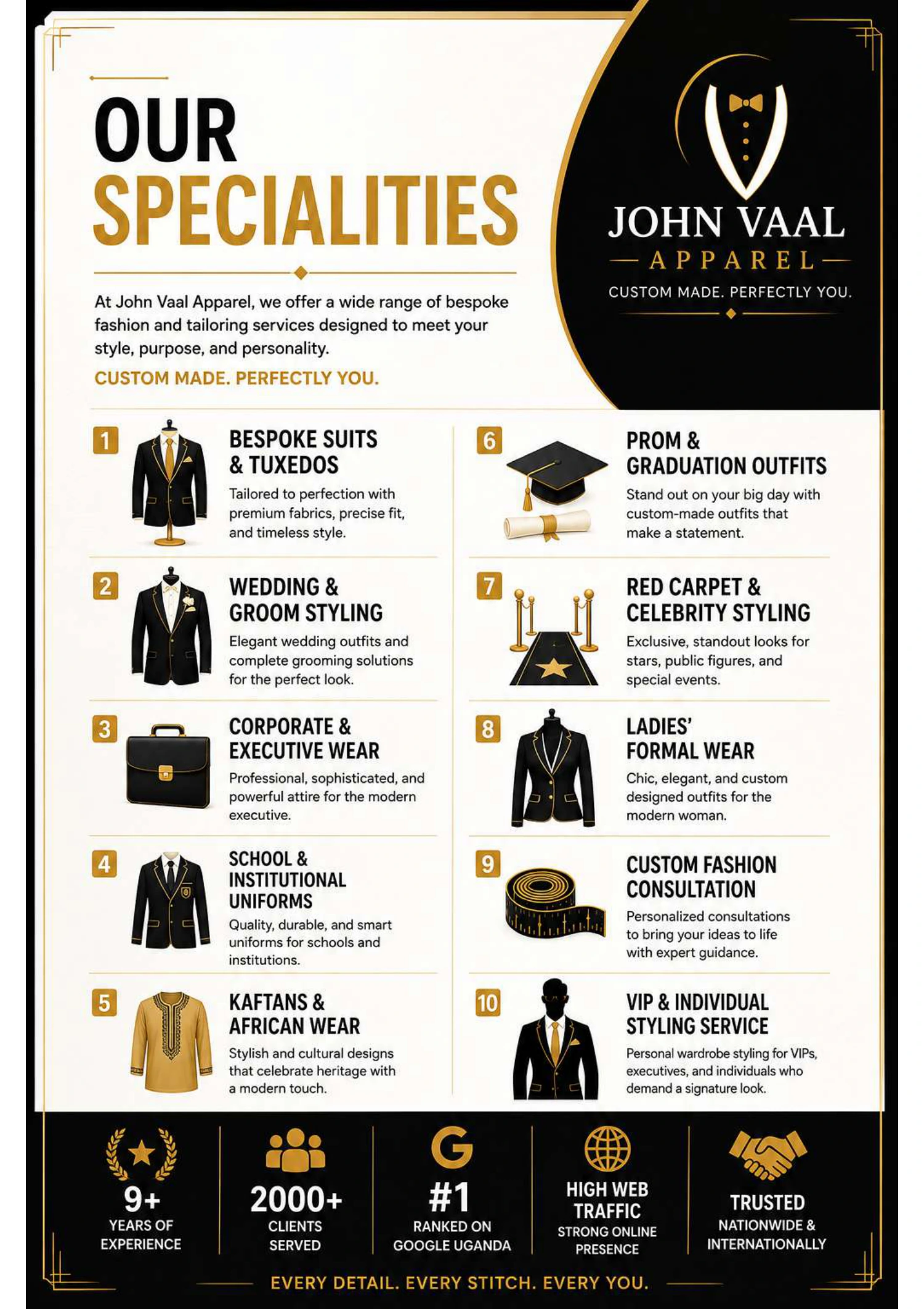 John Vaal Apparel specialities