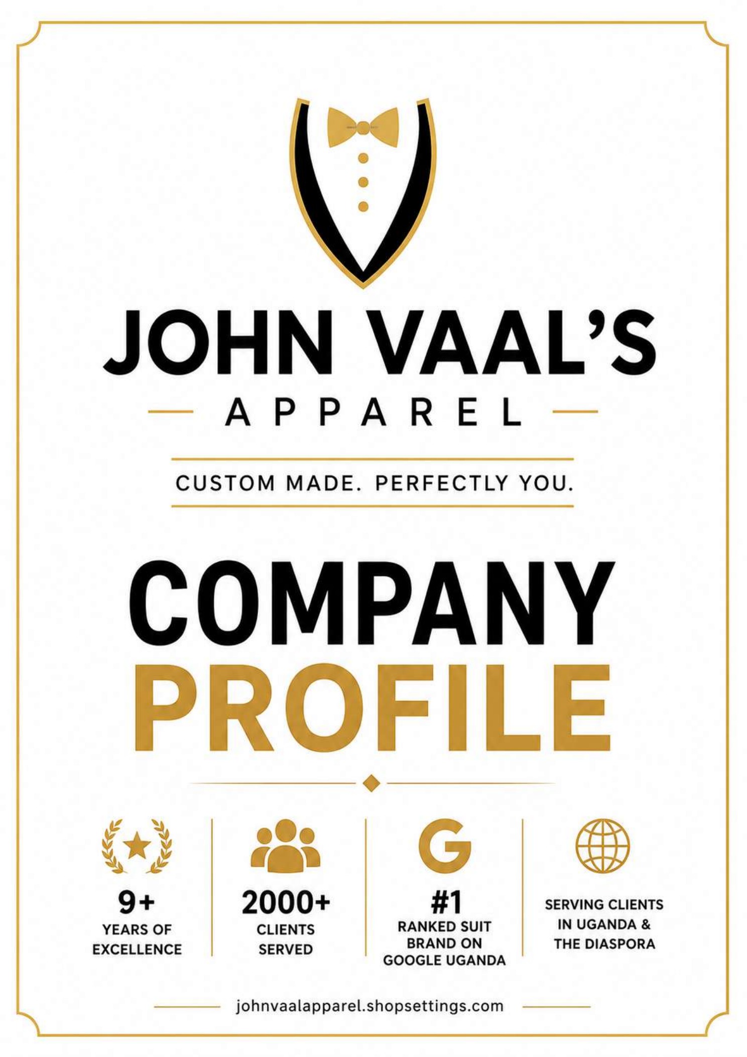 John Vaal Apparel company profile cover